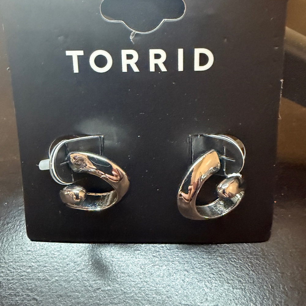 Torrid Silver Hoop Earrings